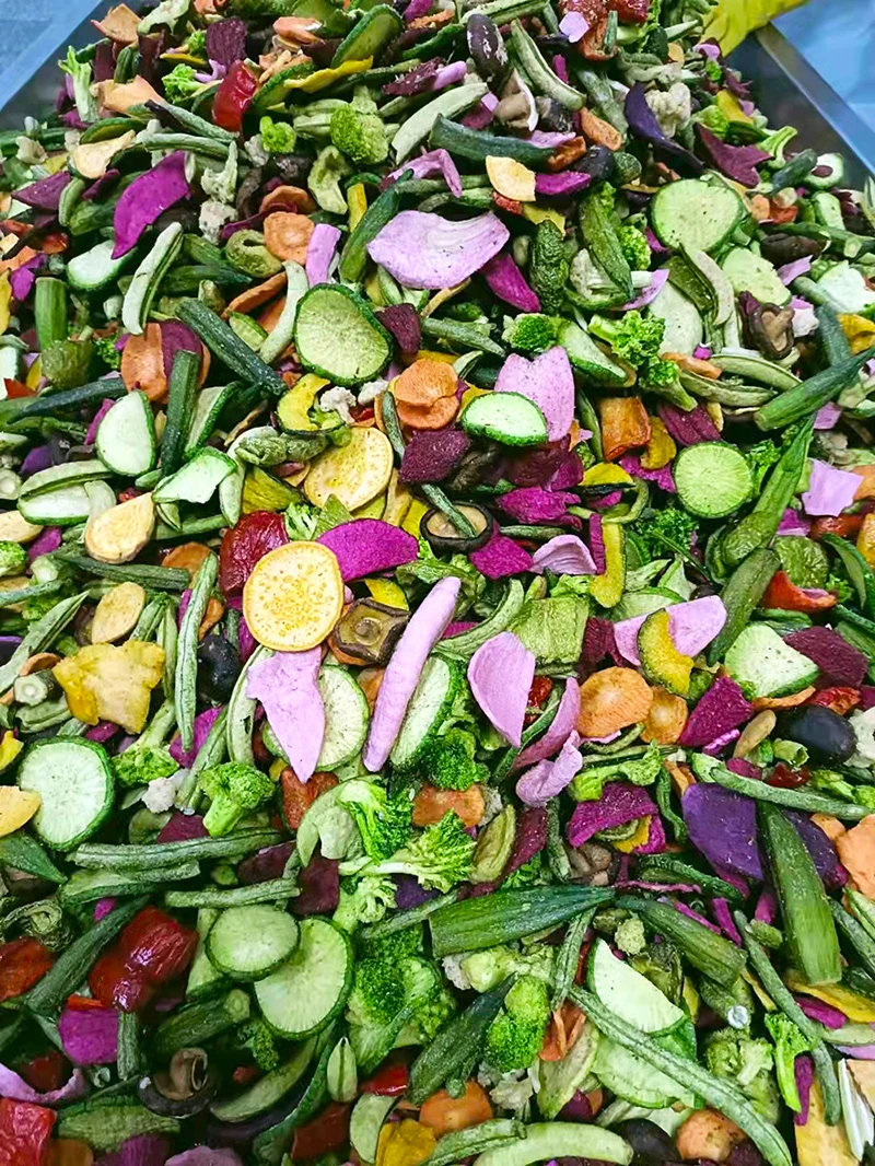 vacuum fried vegetables